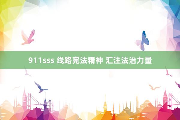 911sss 线路宪法精神 汇注法治力量