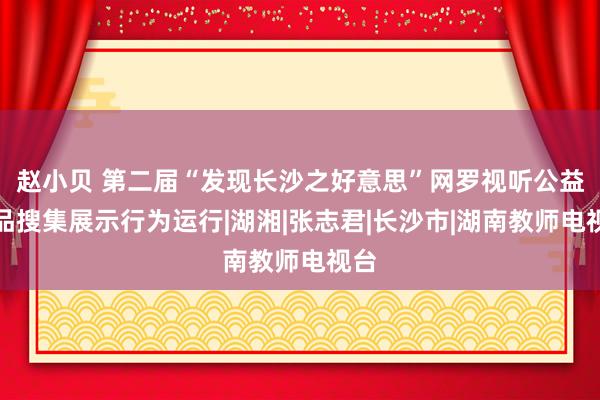 赵小贝 第二届“发现长沙之好意思”网罗视听公益作品搜集展示行为运行|湖湘|张志君|长沙市|湖南教师电视台